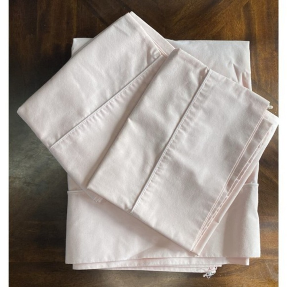 VINTAGE Martex - West Point Stevens Solid Light Pink Full Sheet Set- Rare‎ -HTF